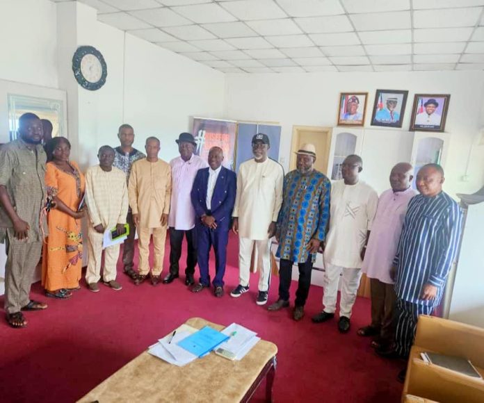 Commissioner of Environment Hon Ebi Ben Ololo Receives the Tropical Research And Conservative Centre (TRCC) Team
