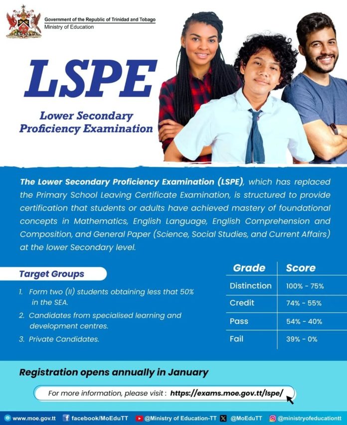 Lower Secondary Proficiency Examination (LSPE) 2025 Registration