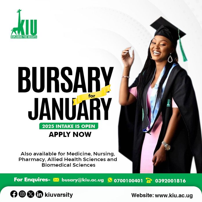 Kampala International University (KIU) January 2025 Bursary