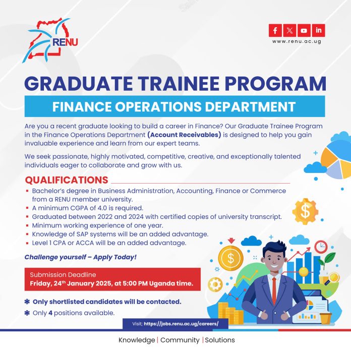 RENU Graduate Trainee Program (GTP) 2025 for Uganda Youths