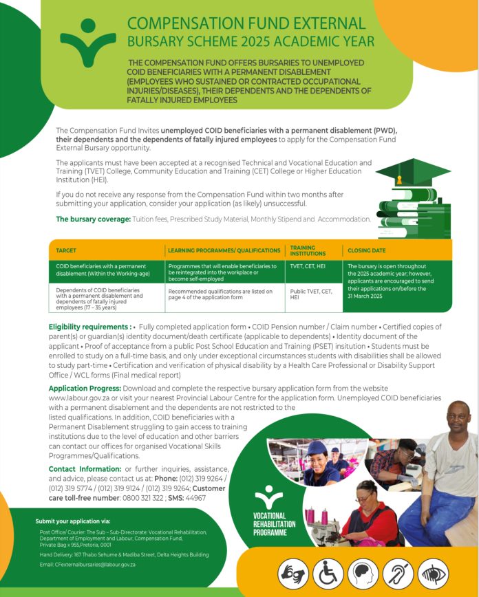 The Compensation Fund External Bursary Scheme 2025 Academic Year