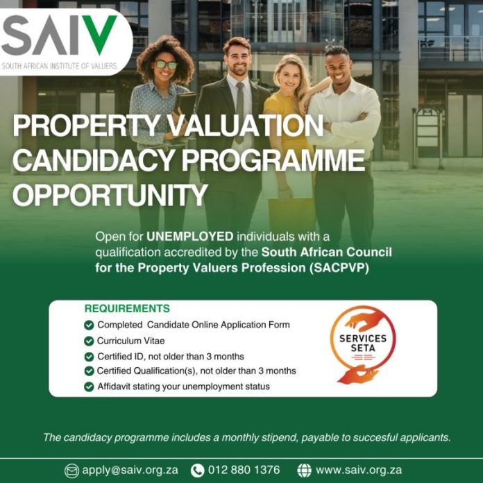 SAIV Property Valuation Candidacy Programme Opportunity for Graduates