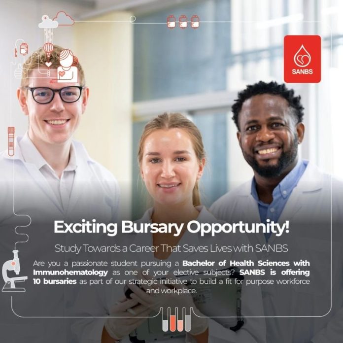 South African National Blood Service (SANBS) 2025 BURSARIES