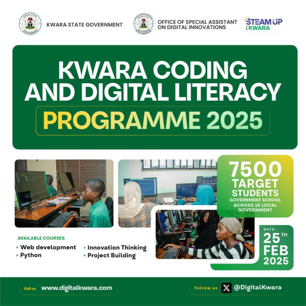 Kwara State Government to Launch 2025 Coding and Digital Literacy Program Today