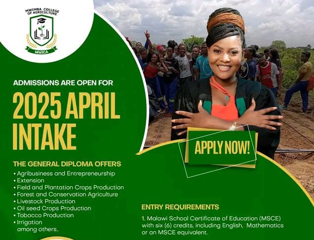 MWIMBA COLLEGE OF AGRICULTURE-MWICA ADMISSIONS 2025 APRIL INTAKE