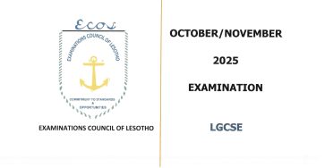 Lesotho General Certificate of Secondary Education (LGCSE) October/November 2025