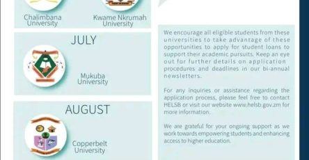 When HESLB Zambia Application Will Open for Your University