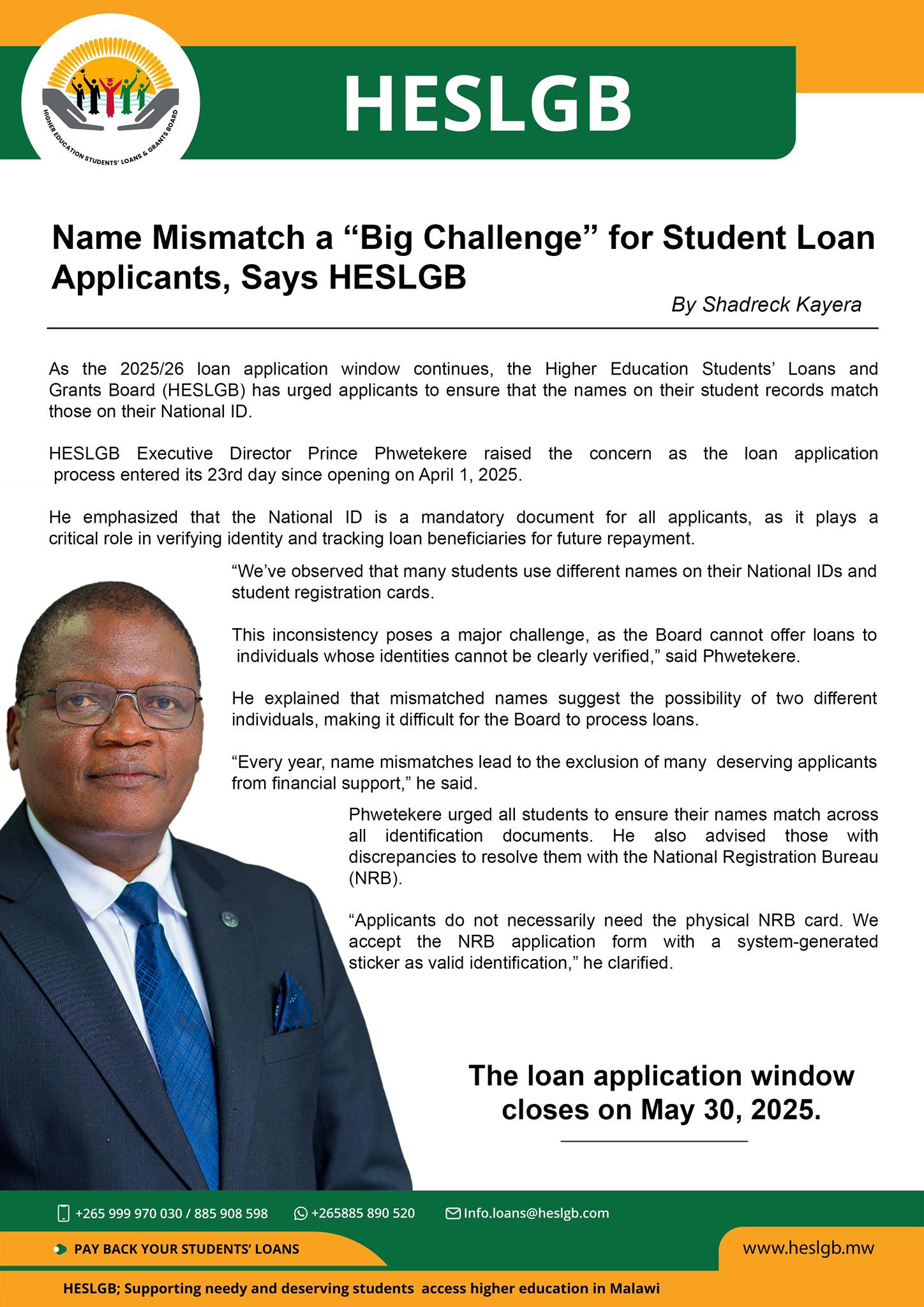 How to Solve Name Mismatch HESLGB 2025/26 Loan Application