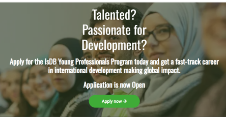 Islamic Development Bank (IsDB) Young Professionals Program (YPP) 2025 For Young Graduates