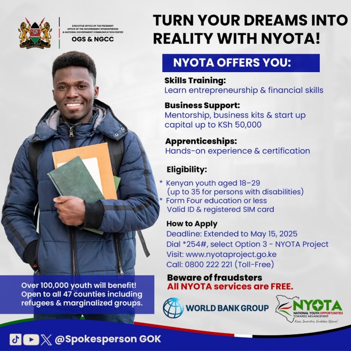 National Youth Opportunities Towards Advancement (NYOTA) Project Application Form