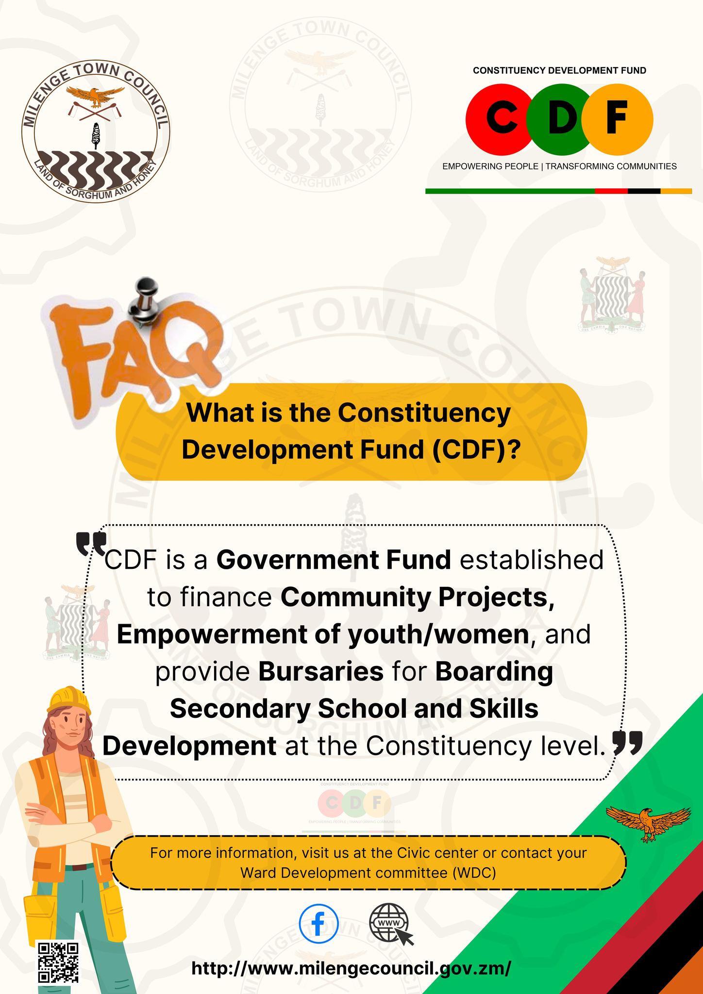 Milenge Town Council Constituency Development Fund (CDF) 2026 Application