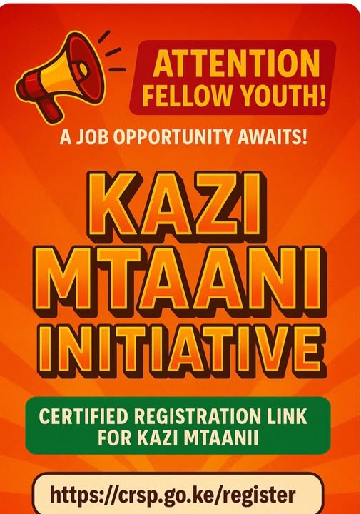 Kazi Mtaani Initiative Online Application Form 2025