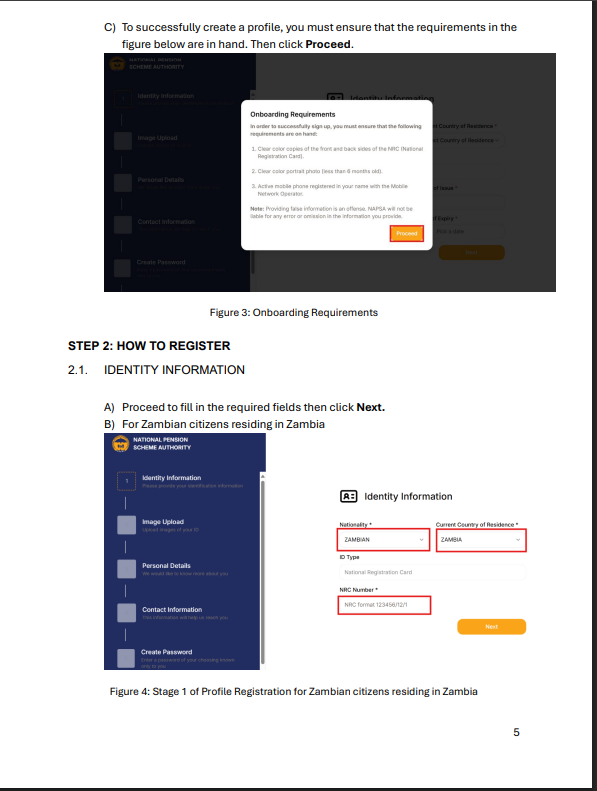 NAPSA Icare - how to register