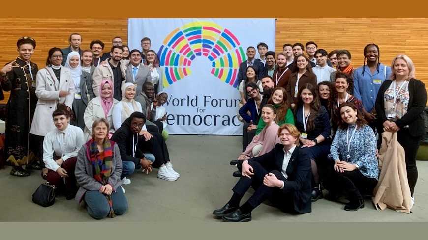 2025 World Forum for Democracy: Reviving Democracy at Risk with Youth Delegation (Fully funded)