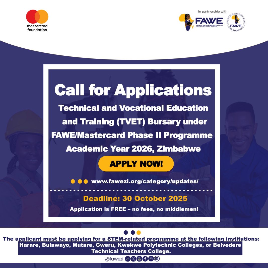 FAWE/Mastercard Phase II TVET Bursary 2026