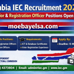 IEC 2026 recruitment for Senior and Registration Officers in The Gambia with application details and deadline