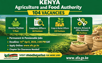 Kenya Agriculture and Food Authority AFA job vacancies announcement