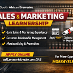 South African Breweries SAB Sales and Marketing Learnership South Africa application details and requirements