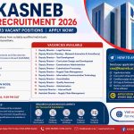 KASNEB recruitment 2026 poster showing 13 job vacancies in Kenya with email application details and deadline 29 May 2026